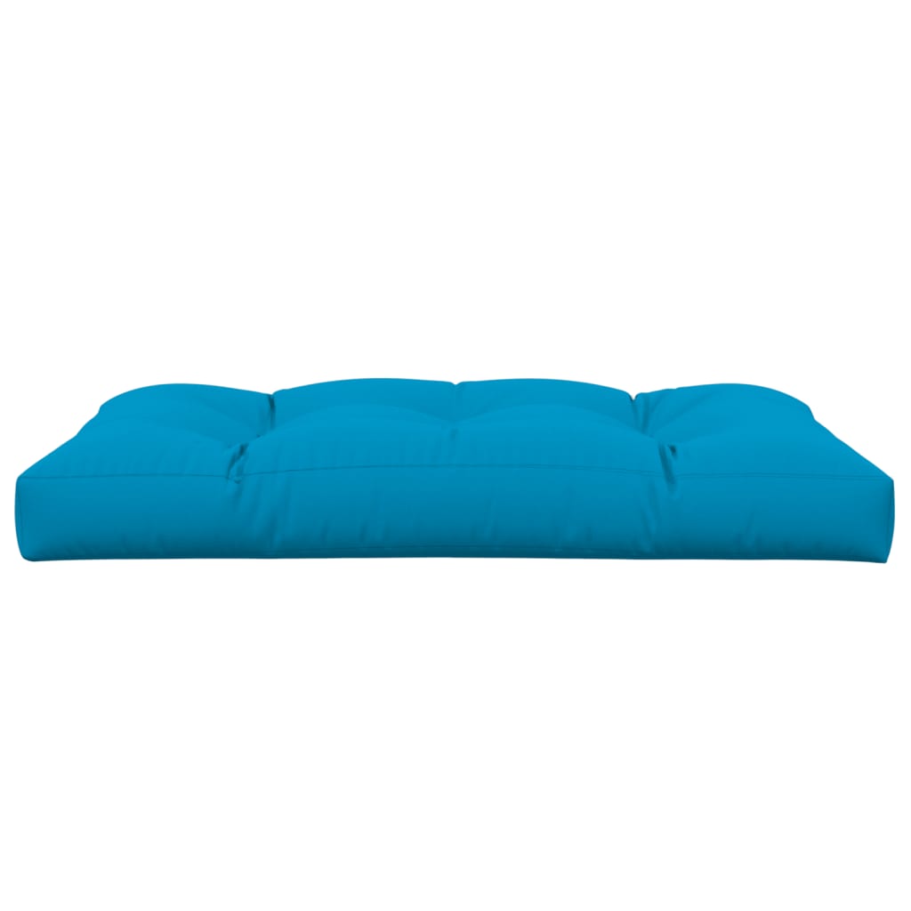 vidaXL Coussin de palette Bleu 120x80x12 cm Tissu