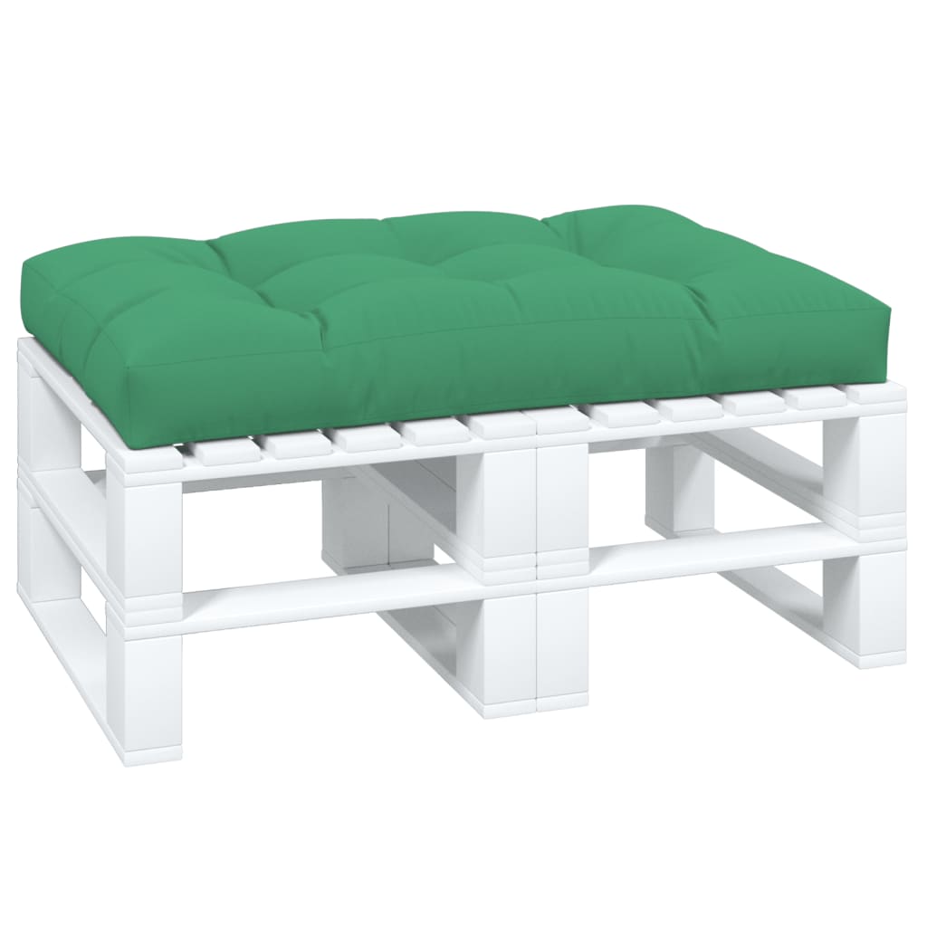 vidaXL Coussin de palette Vert 120x80x12 cm Tissu