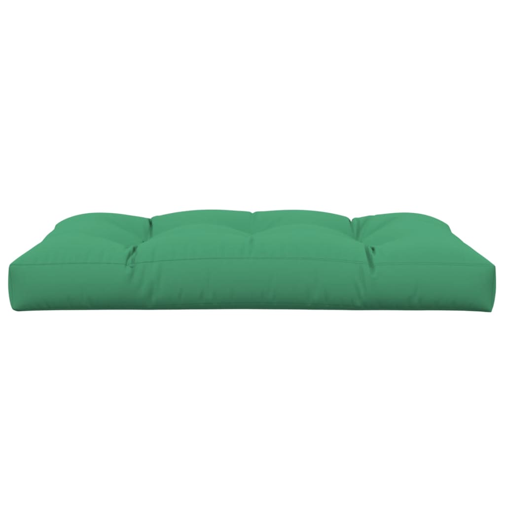 vidaXL Coussin de palette Vert 120x80x12 cm Tissu