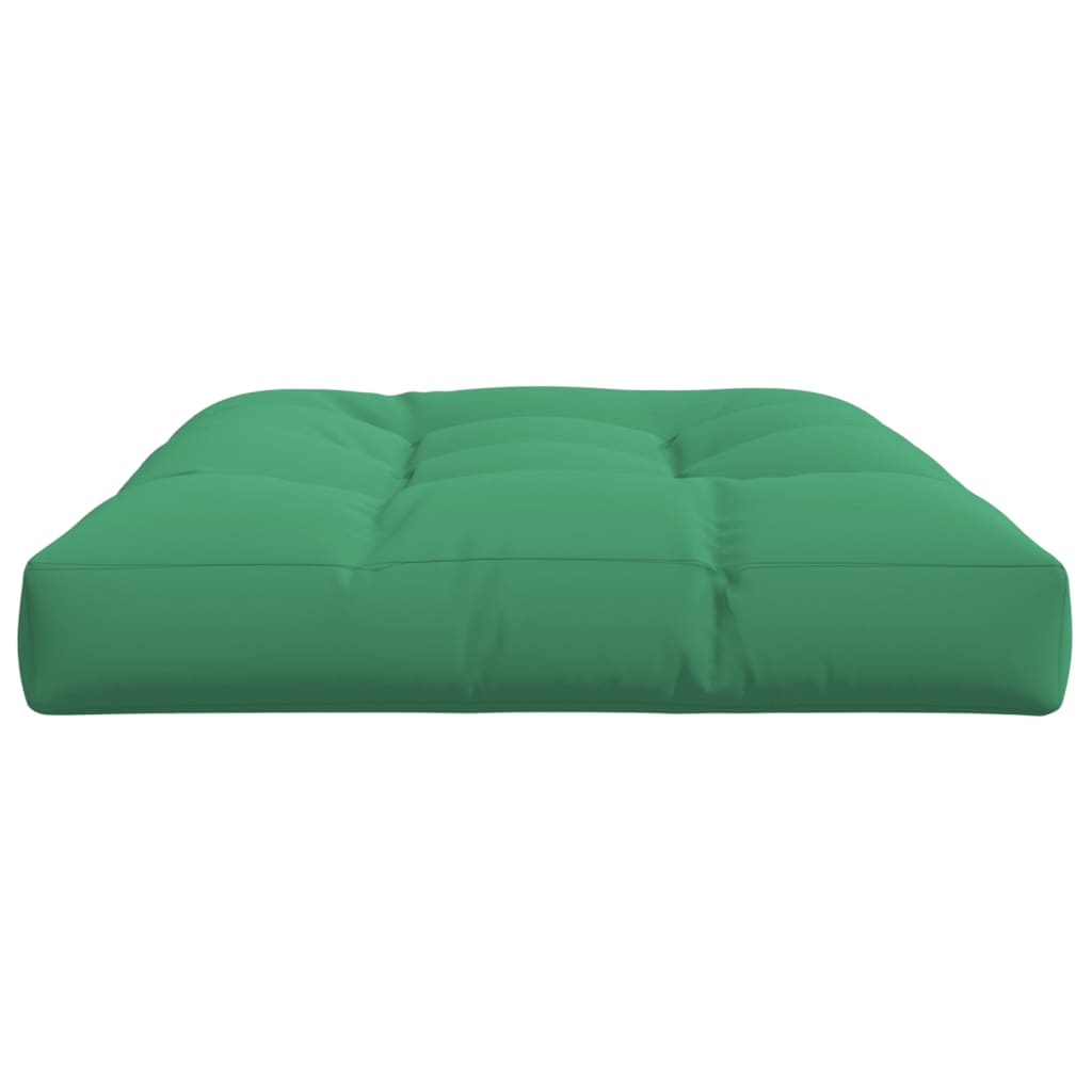 vidaXL Coussin de palette Vert 120x80x12 cm Tissu