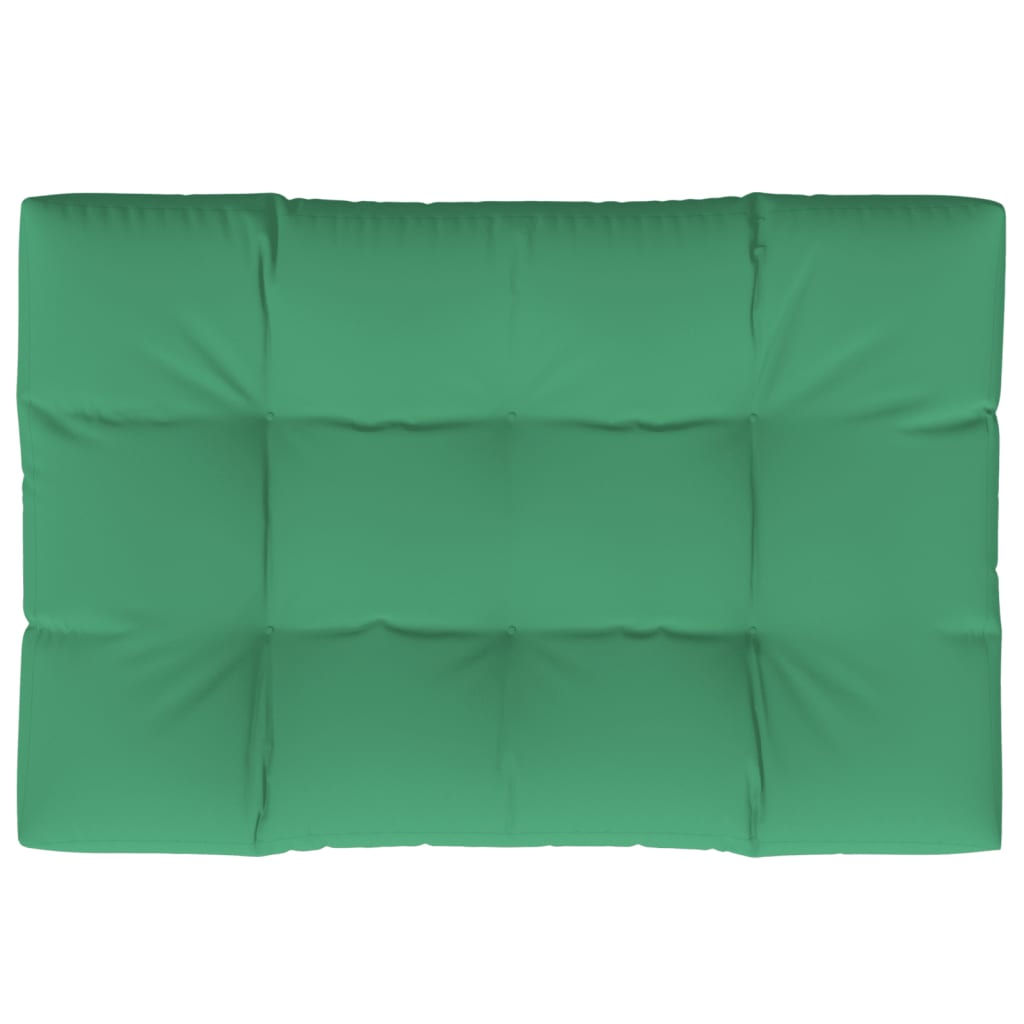 vidaXL Coussin de palette Vert 120x80x12 cm Tissu