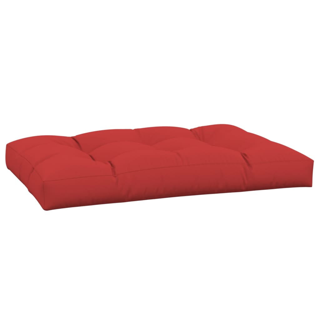 vidaXL Coussin de palette Rouge 120x80x12 cm Tissu