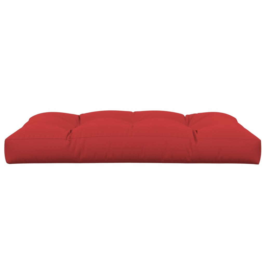 vidaXL Coussin de palette Rouge 120x80x12 cm Tissu