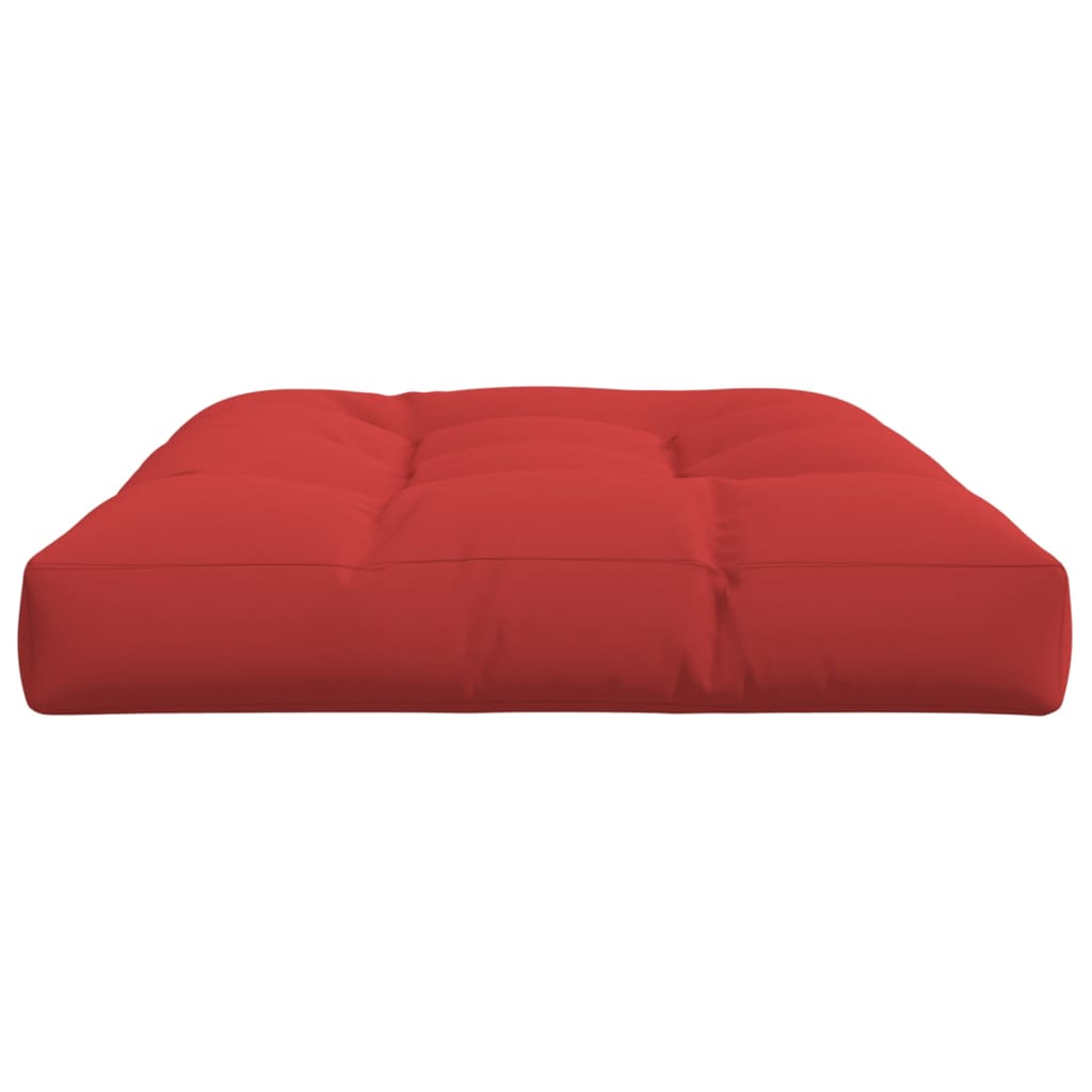 vidaXL Coussin de palette Rouge 120x80x12 cm Tissu