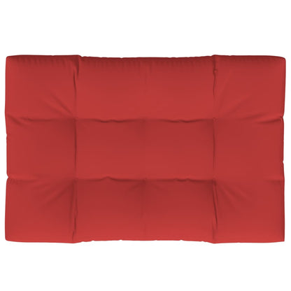 vidaXL Coussin de palette Rouge 120x80x12 cm Tissu