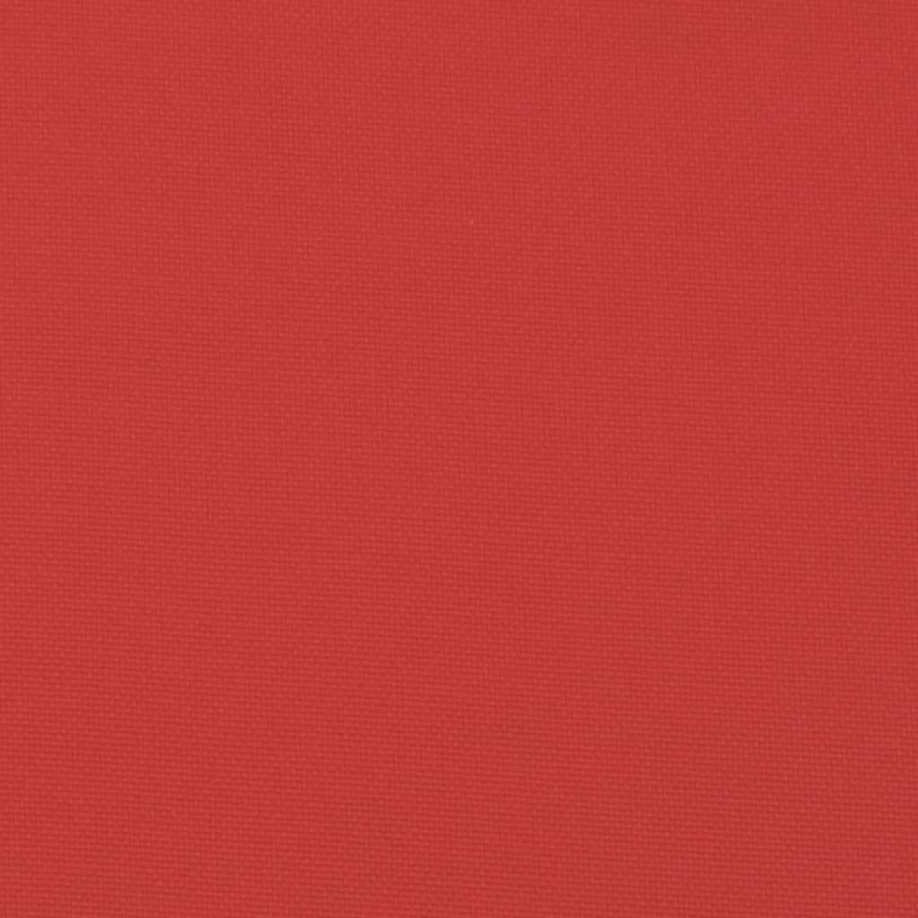 vidaXL Coussin de palette Rouge 120x80x12 cm Tissu