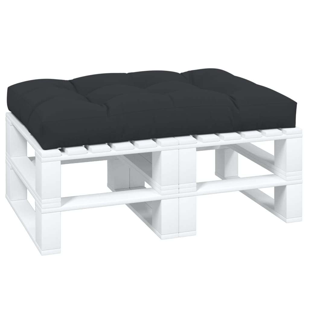 vidaXL Coussin de palette noir 120x80x12 cm tissu