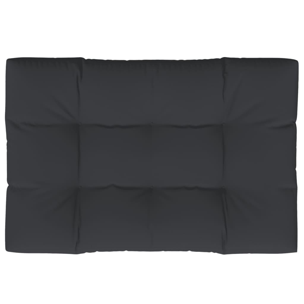 vidaXL Coussin de palette noir 120x80x12 cm tissu