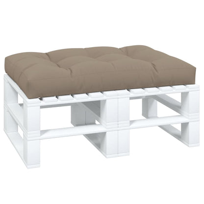 vidaXL Coussin de palette taupe 120x80x12 cm Tissu