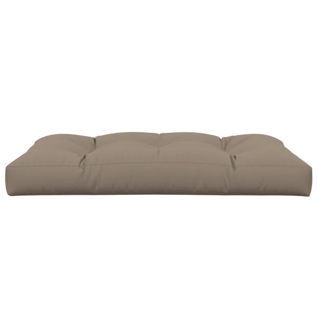 vidaXL Coussin de palette taupe 120x80x12 cm Tissu