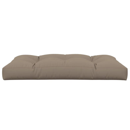 vidaXL Coussin de palette taupe 120x80x12 cm Tissu