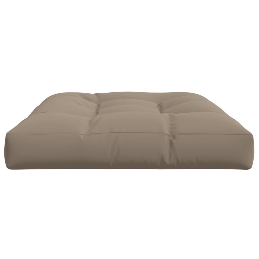vidaXL Coussin de palette taupe 120x80x12 cm Tissu