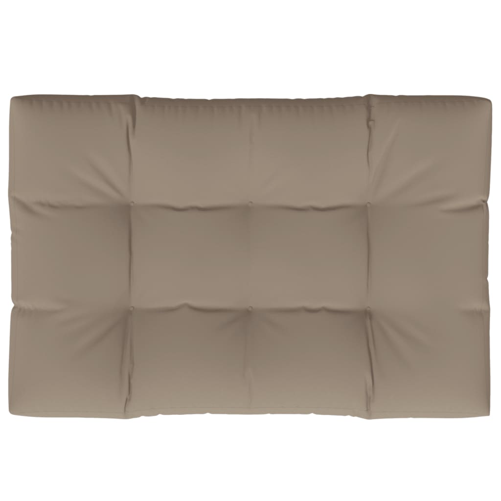 vidaXL Coussin de palette taupe 120x80x12 cm Tissu