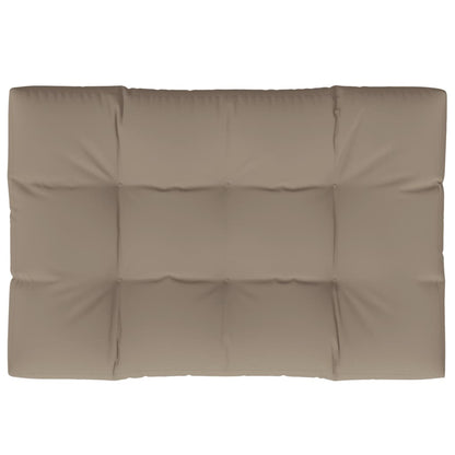 vidaXL Coussin de palette taupe 120x80x12 cm Tissu