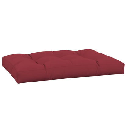 vidaXL Coussin de palette Rouge bordeaux 120x80x12 cm Tissu