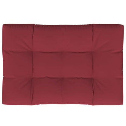 vidaXL Coussin de palette Rouge bordeaux 120x80x12 cm Tissu
