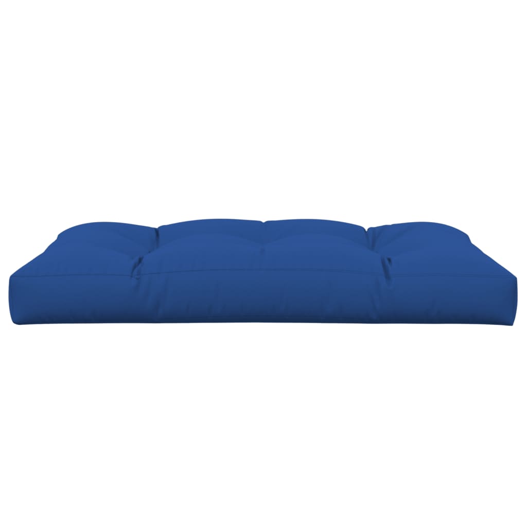 vidaXL Coussins de palette Bleu roi 120x80x12 cm Tissu
