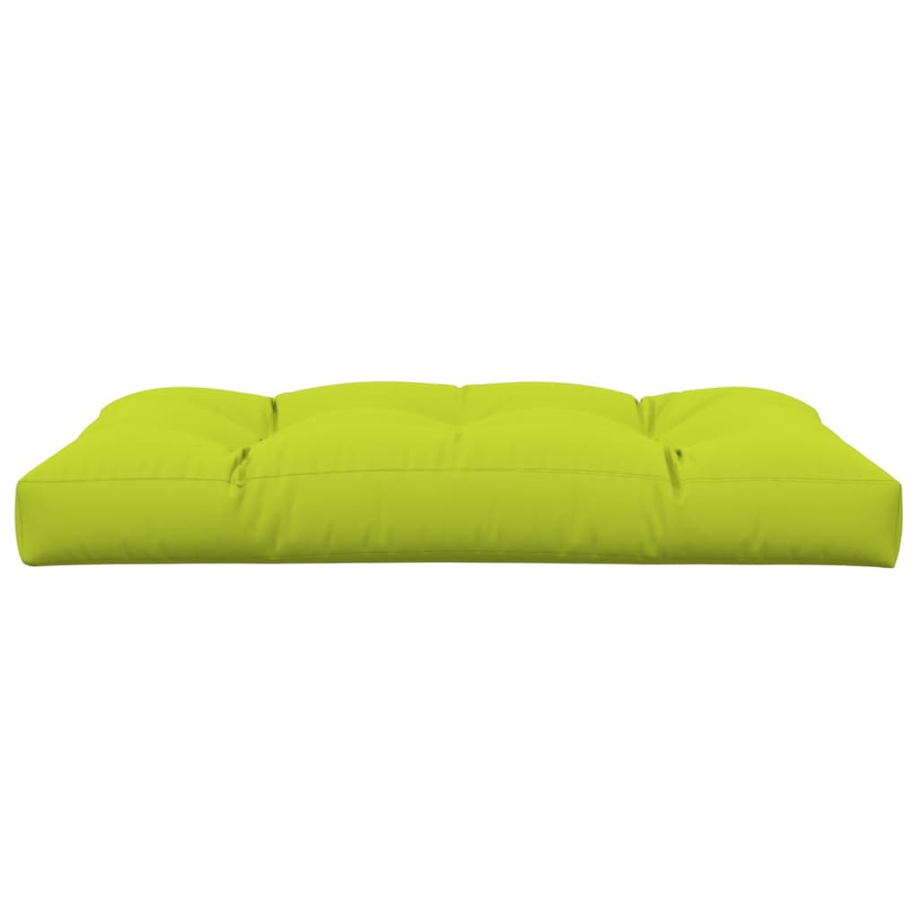 vidaXL Coussin de palette vert vif 120x80x12 cm Tissu