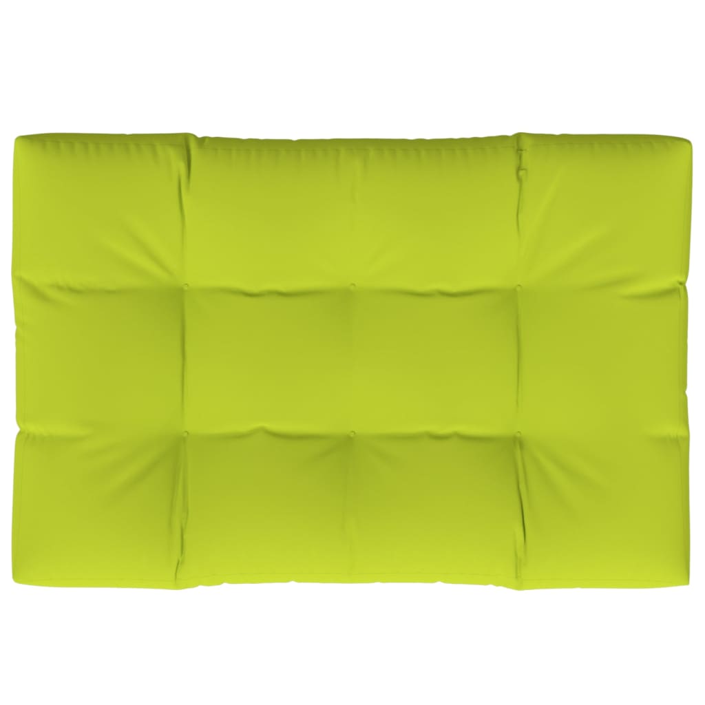 vidaXL Coussin de palette vert vif 120x80x12 cm Tissu