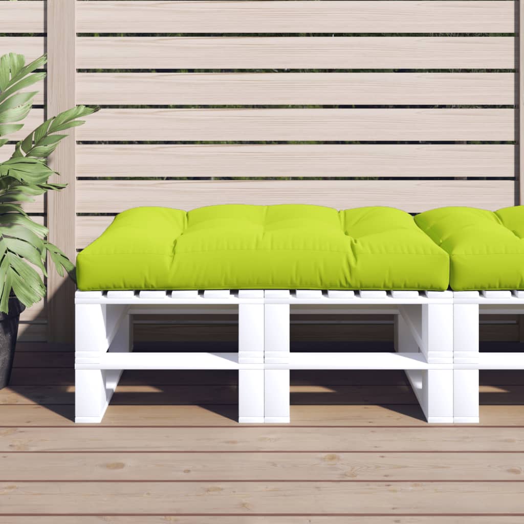 vidaXL Coussin de palette vert vif 120x80x12 cm Tissu