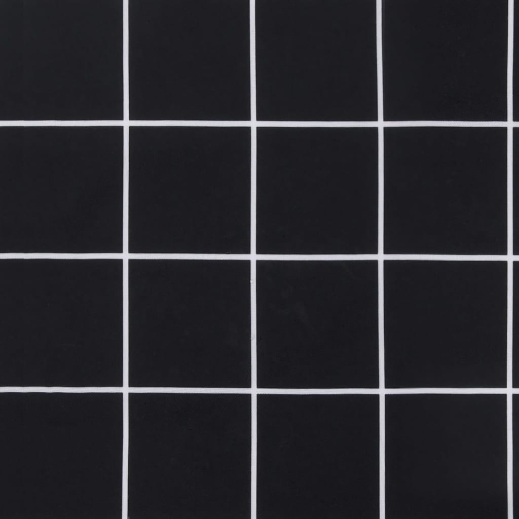 vidaXL Palettenkissen Schwarz Karomuster 120x80x12 cm Stoff