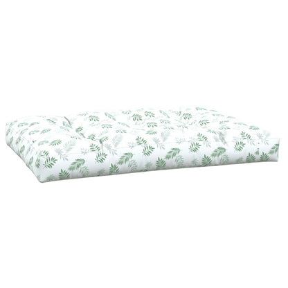 vidaXL Palettenkissen Blattmuster 120x80x12 cm Stoff