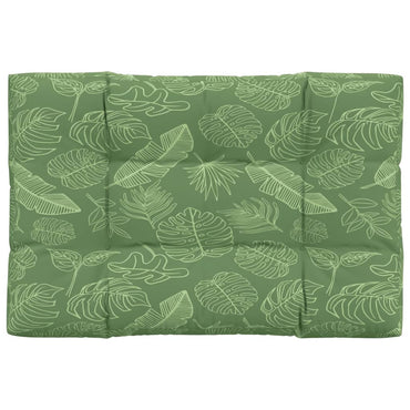 vidaXL Coussins de palette motif feuille 120x80x12 cm Tissu