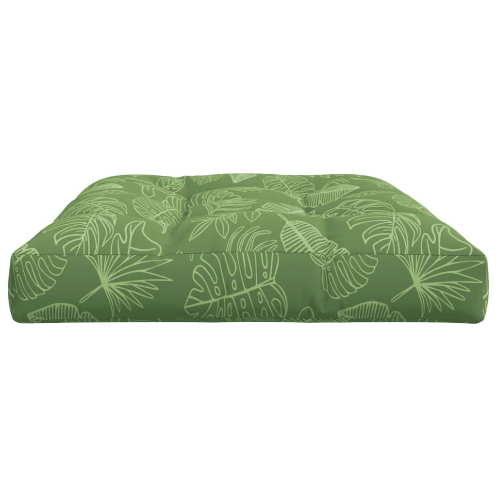 vidaXL Palettenkissen Blattmuster 120x80x12 cm Stoff