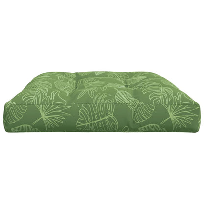 vidaXL Palettenkissen Blattmuster 120x80x12 cm Stoff
