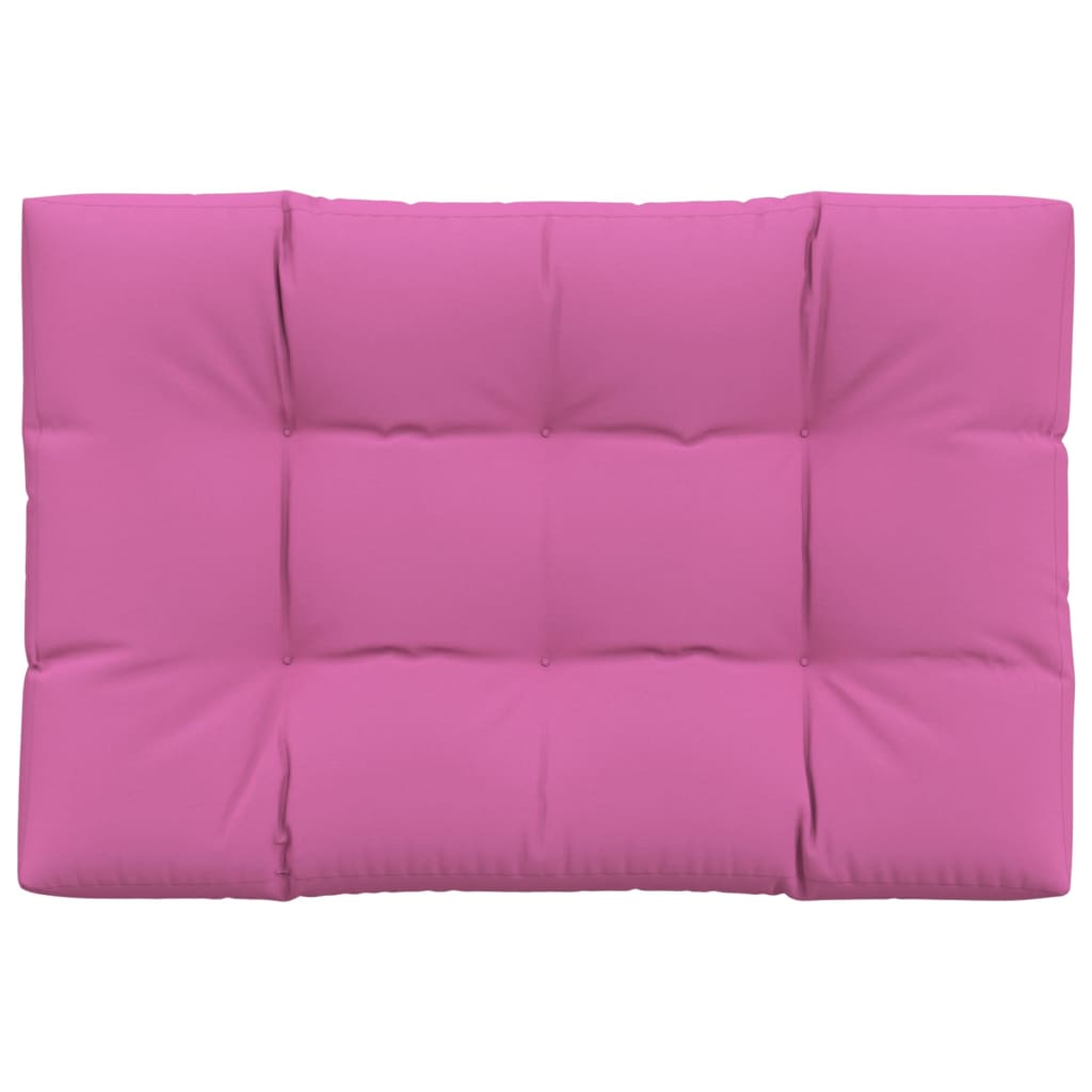 vidaXL Coussin de palette rose 120x80x12 cm tissu
