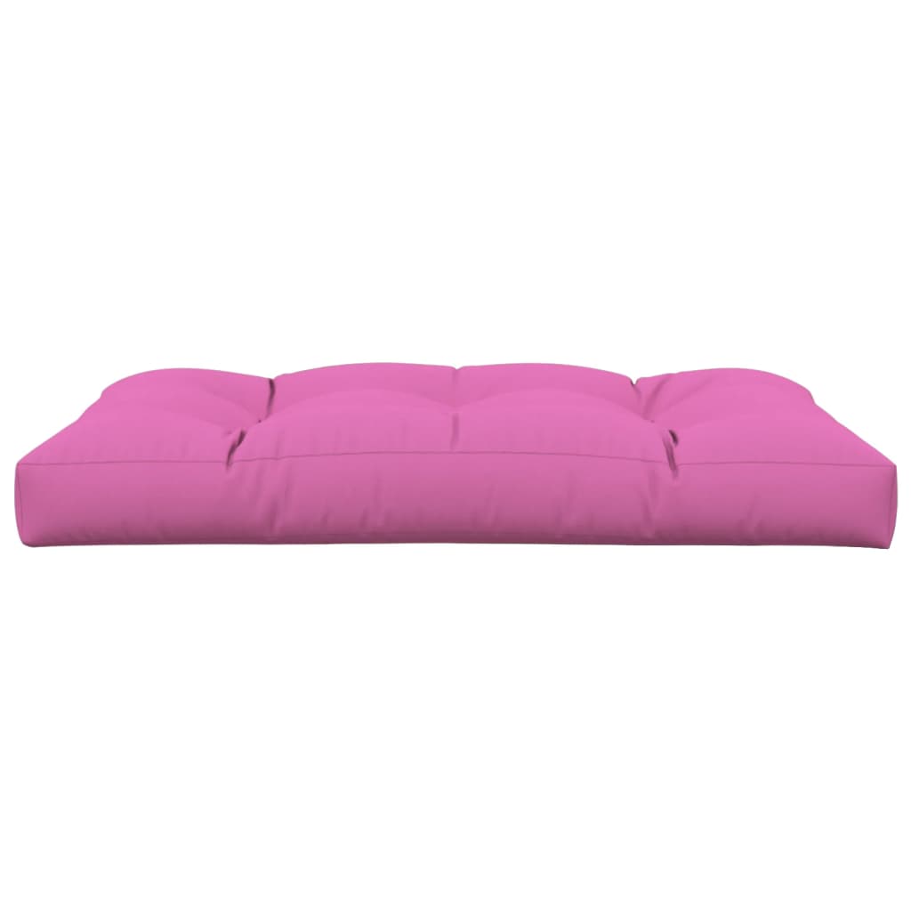 vidaXL Coussin de palette rose 120x80x12 cm tissu