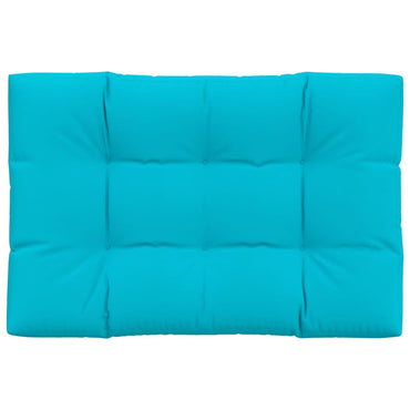 vidaXL Coussins de palette turquoise 120x80x12 cm tissu
