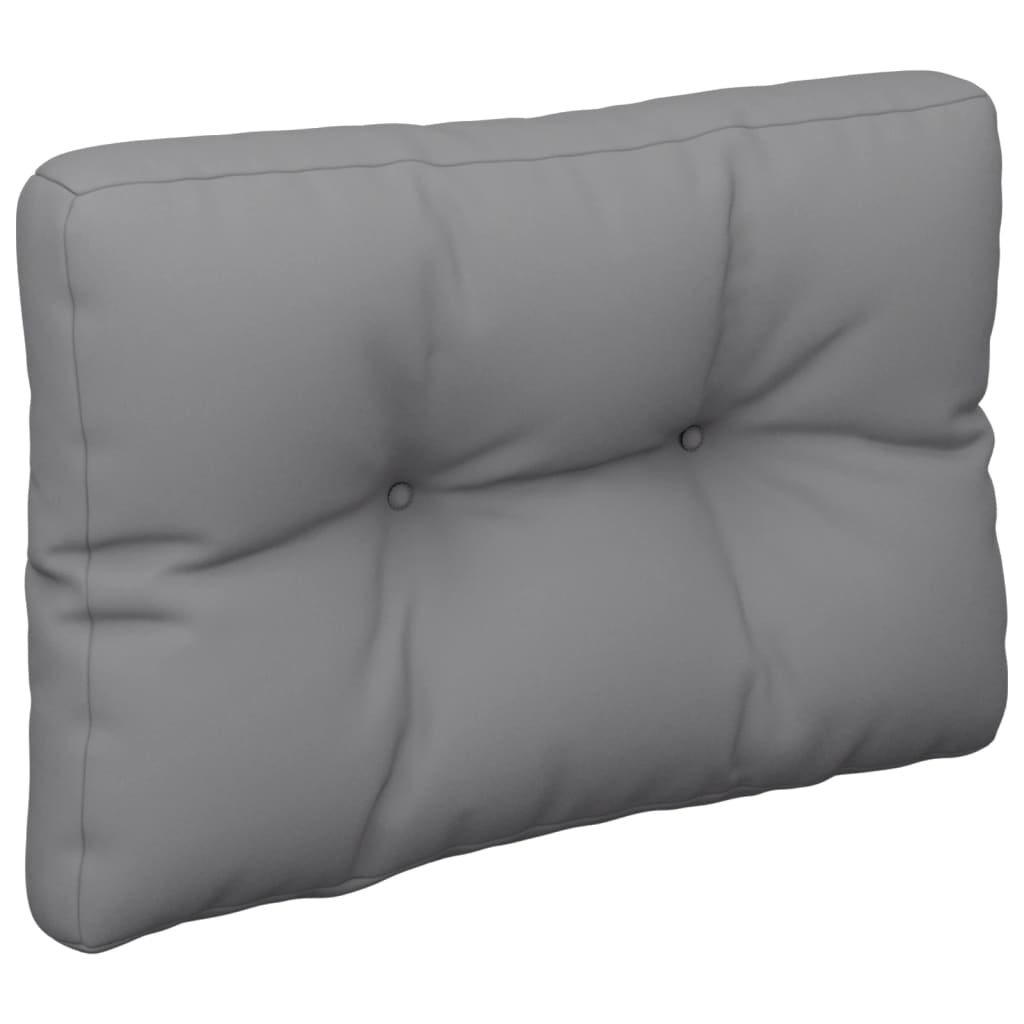 vidaXL Coussin de palette Gris 50x40x12 cm Tissu