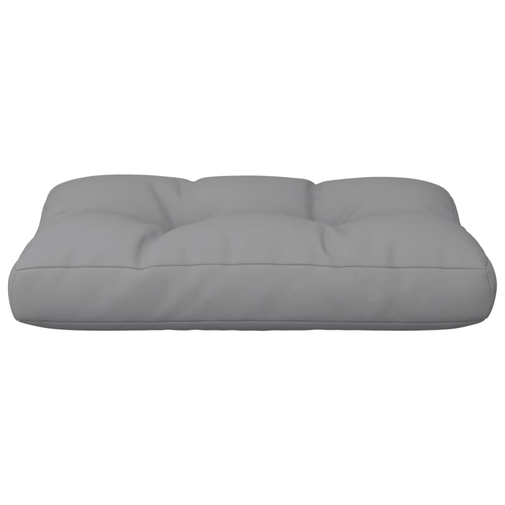 vidaXL Coussin de palette Gris 50x40x12 cm Tissu