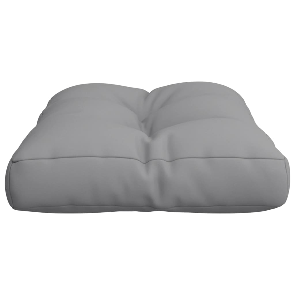 vidaXL Coussin de palette Gris 50x40x12 cm Tissu