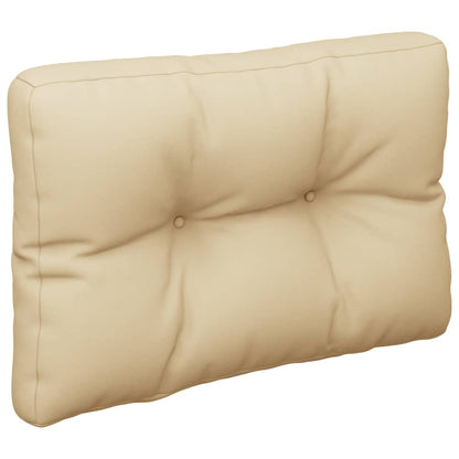vidaXL Coussin de palette beige 50x40x12 cm Tissu