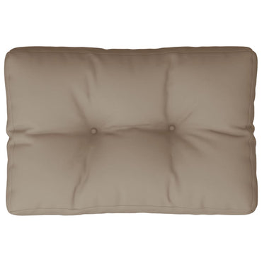 vidaXL Coussins de palette Taupe 50x40x12 cm Tissu