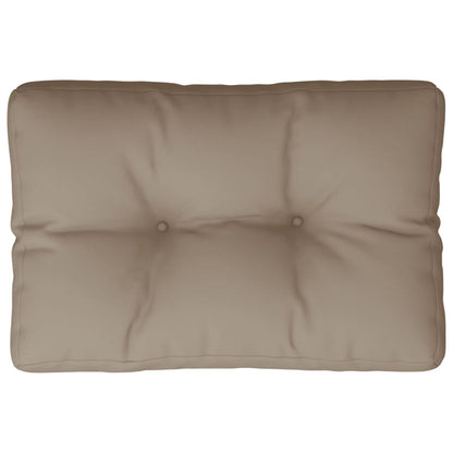 vidaXL Coussins de palette Taupe 50x40x12 cm Tissu