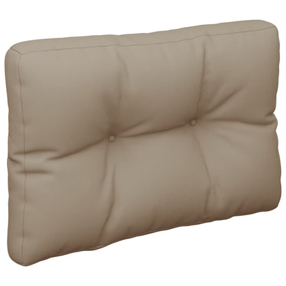 vidaXL Coussins de palette Taupe 50x40x12 cm Tissu