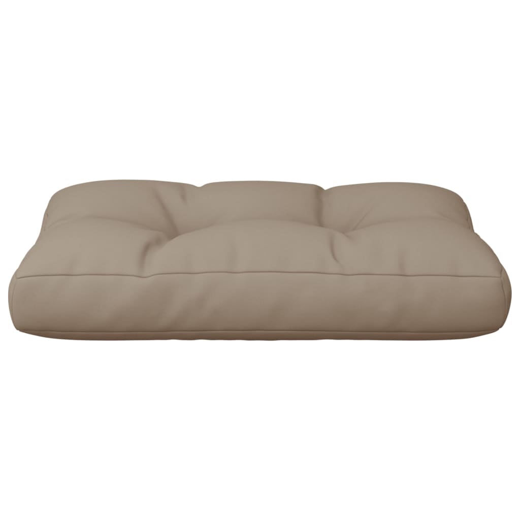 vidaXL Coussins de palette Taupe 50x40x12 cm Tissu