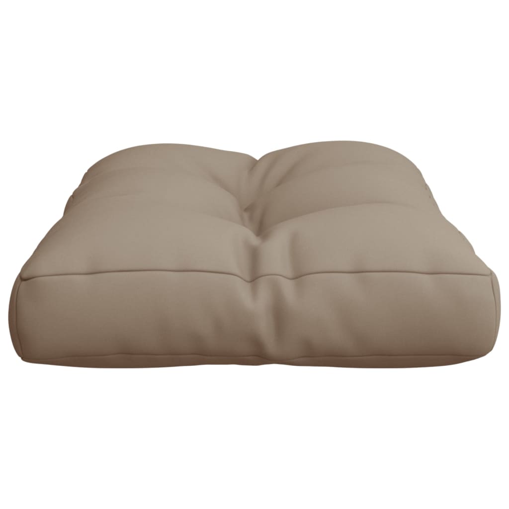 vidaXL Coussins de palette Taupe 50x40x12 cm Tissu