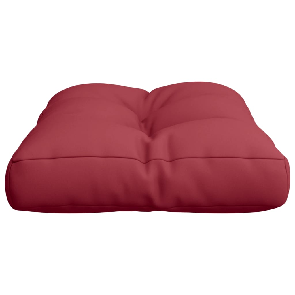 vidaXL Palettenkissen Weinrot 50x40x12 cm Stoff