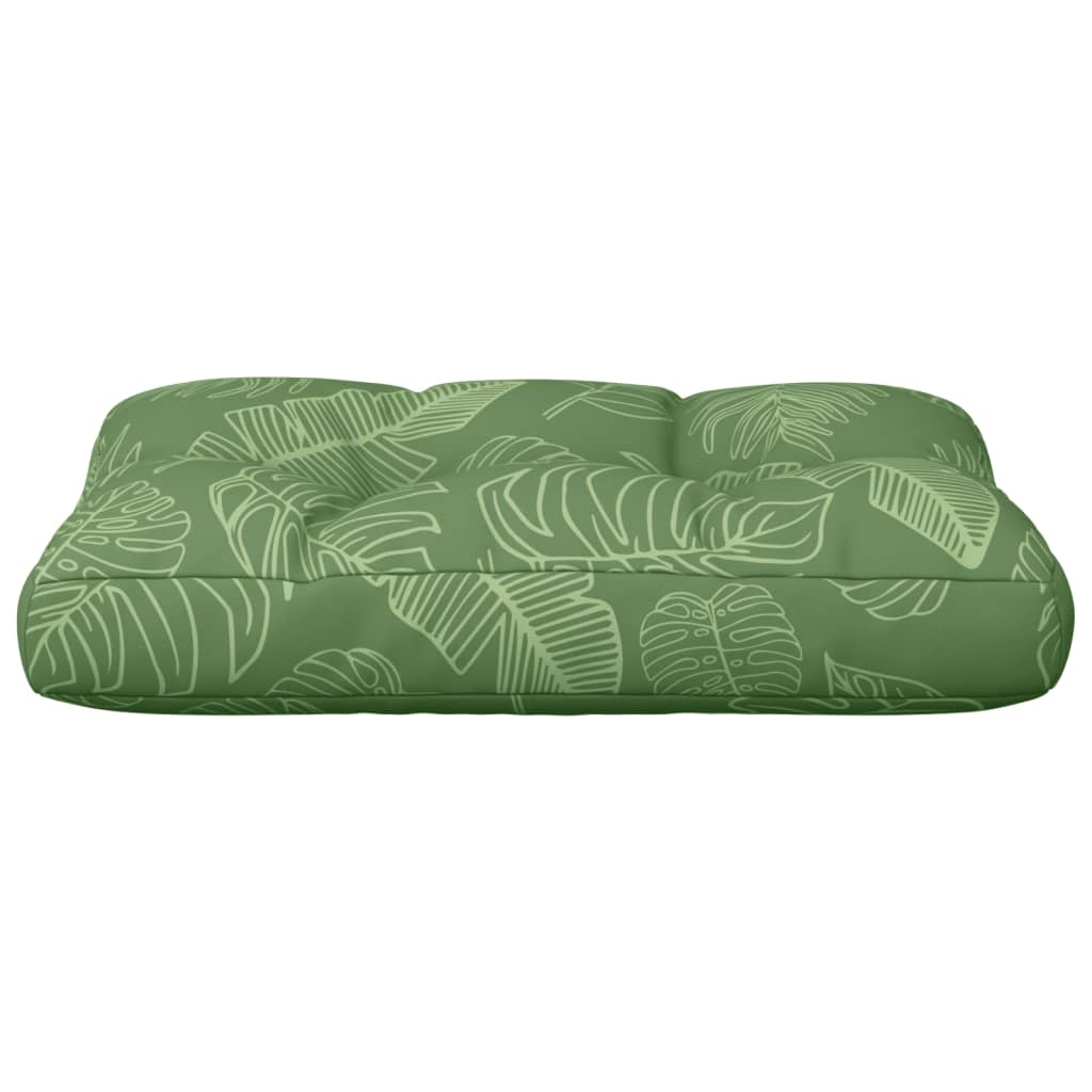 vidaXL Palettenkissen Blattmuster 50x40x12 cm Stoff