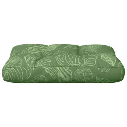 vidaXL Palettenkissen Blattmuster 50x40x12 cm Stoff