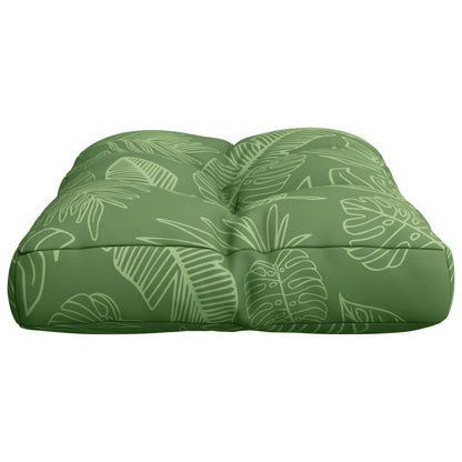 vidaXL Palettenkissen Blattmuster 50x40x12 cm Stoff
