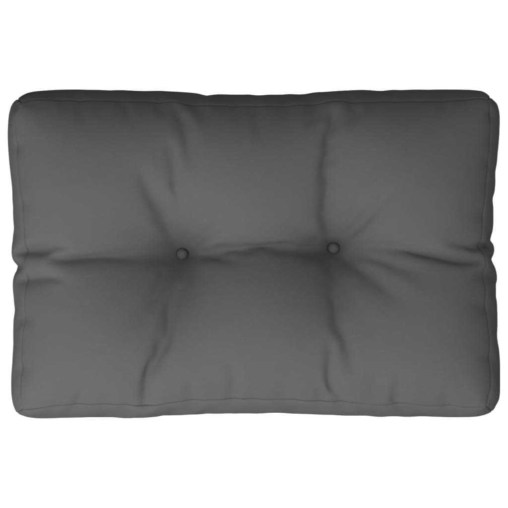 vidaXL Coussin de palette anthracite 60x40x12 cm Tissu
