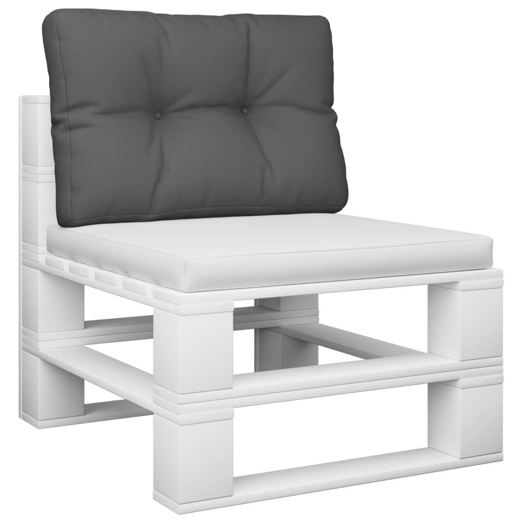 vidaXL Coussin de palette anthracite 60x40x12 cm Tissu