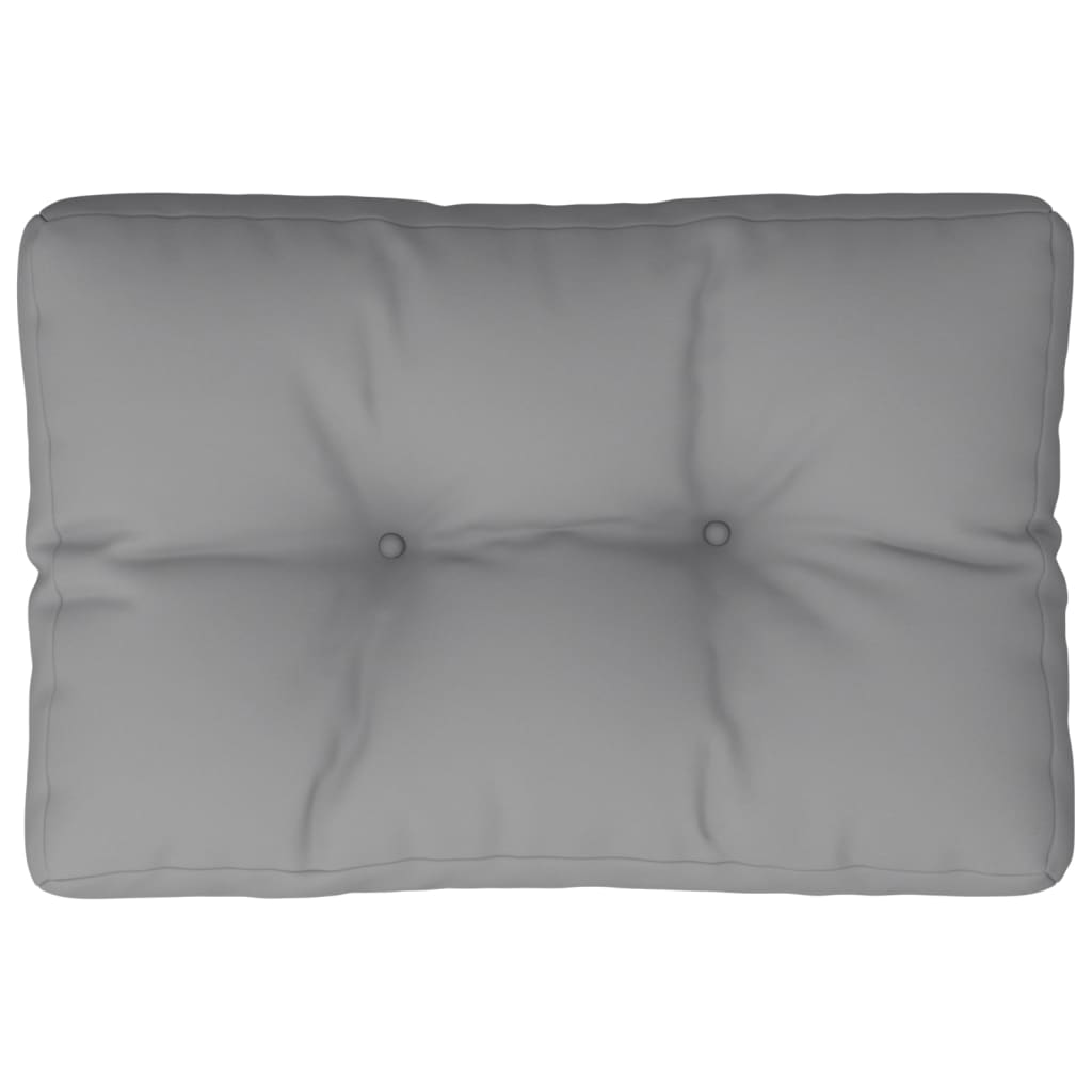 vidaXL Coussin de palette Gris 60x40x12 cm Tissu
