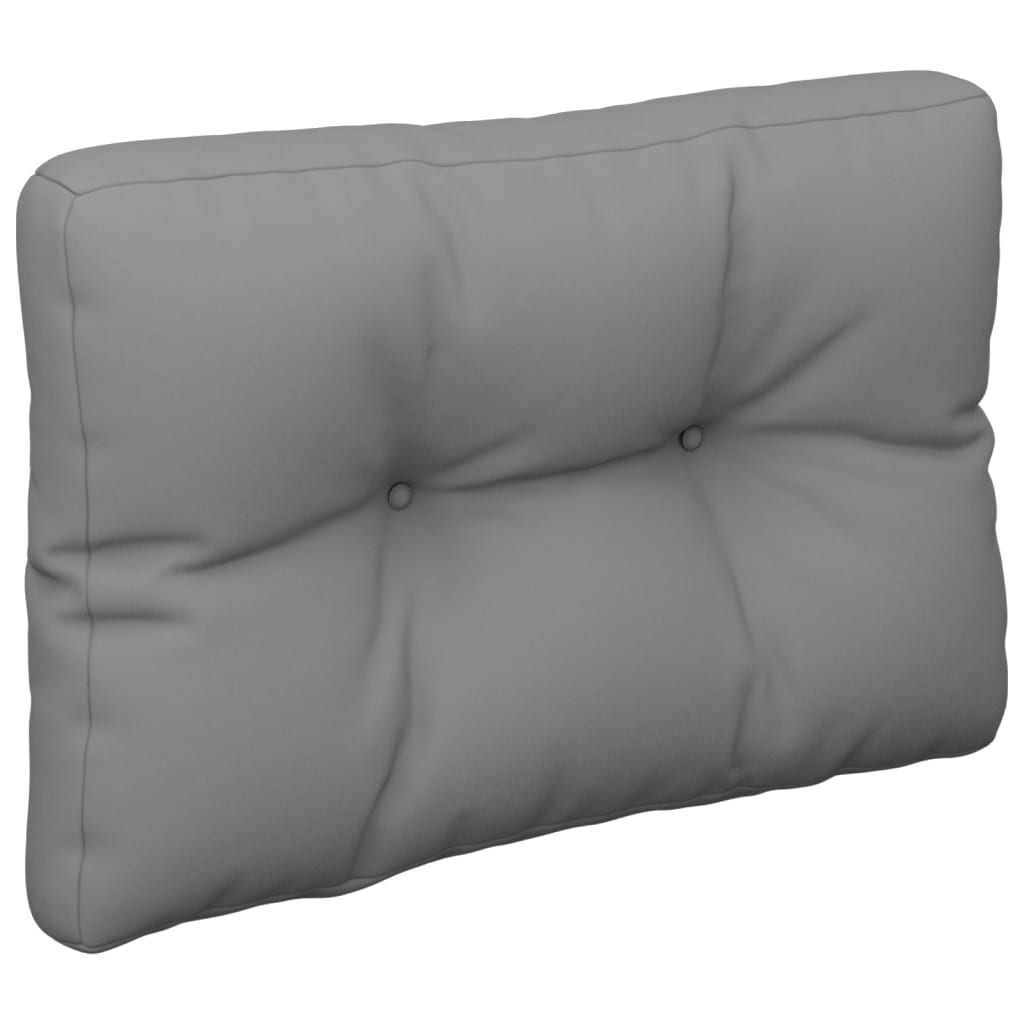 vidaXL Coussin de palette Gris 60x40x12 cm Tissu