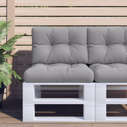 vidaXL Coussin de palette Gris 60x40x12 cm Tissu